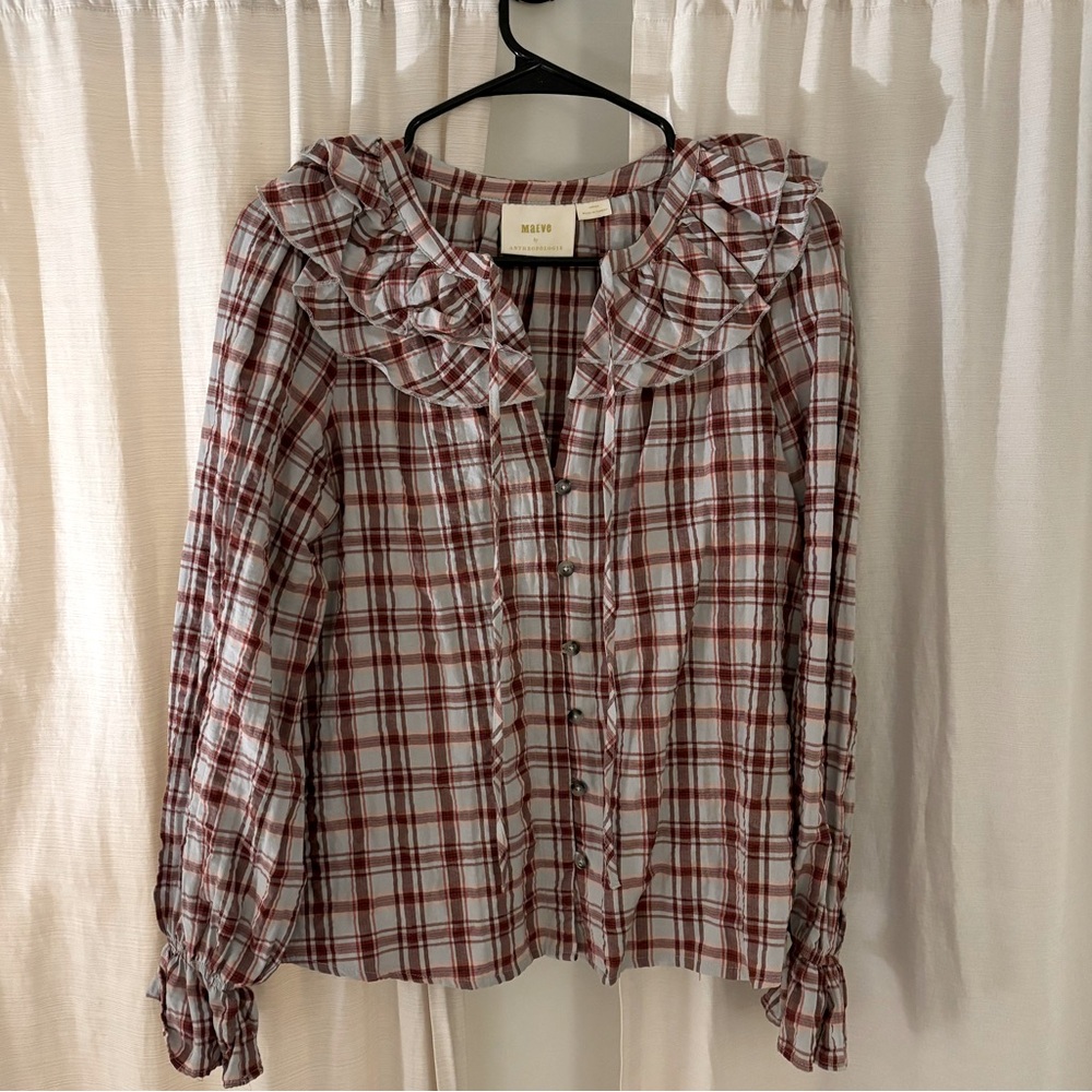 Cute Anthro ruffle blouse